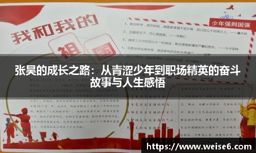 张昊的成长之路：从青涩少年到职场精英的奋斗故事与人生感悟